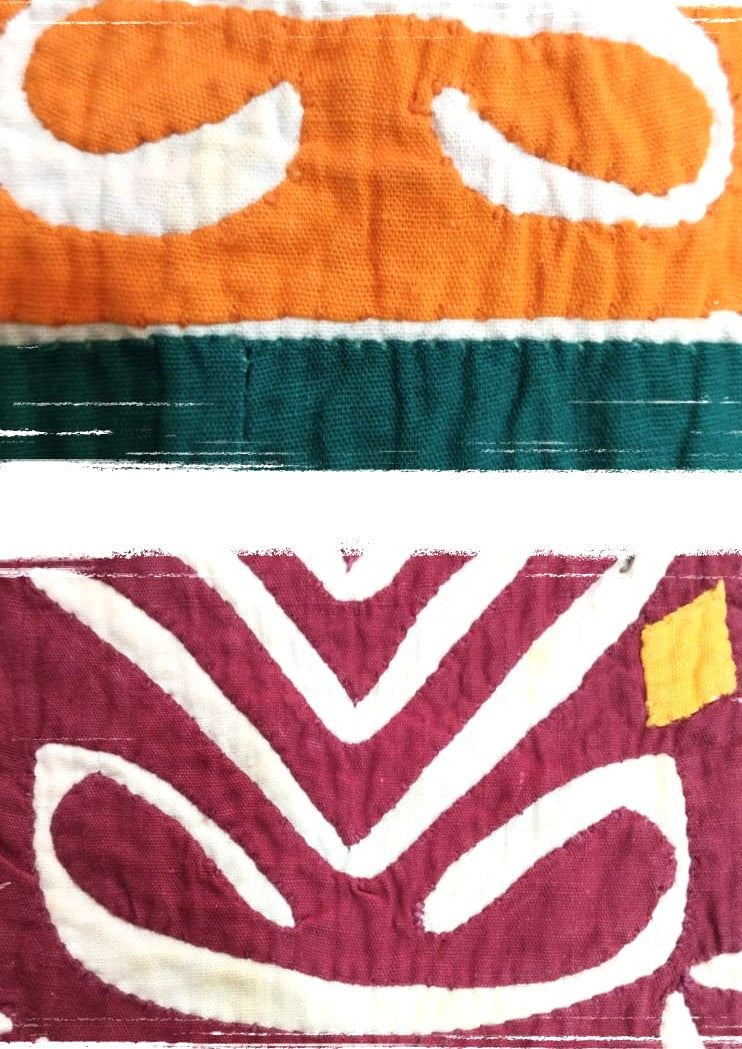 Vintage Kutch Patchwork Textile – Handmade Tribal Wall Hanging / Bed Throw (6 ft × 3 ft)